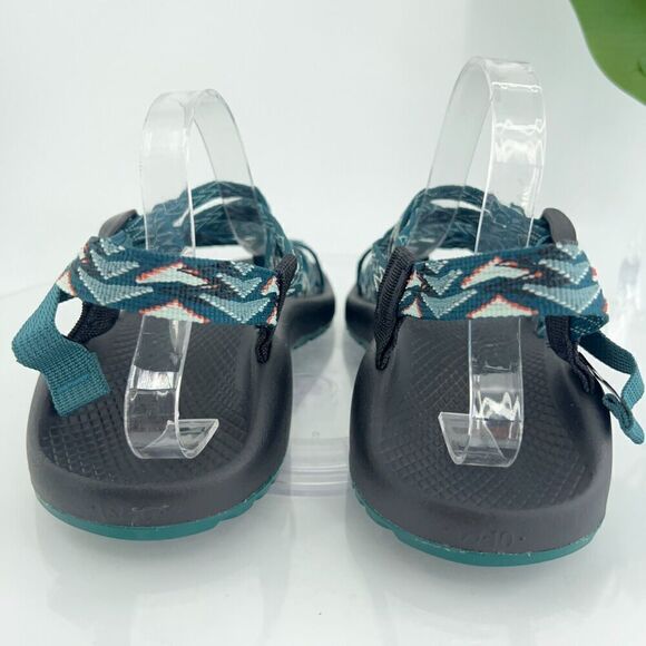 Chaco Women ZX/2 Sandal Size 10 Outdoor Hike Teal Strappy Thong Adjustable Shoe - Picture 7 of 14